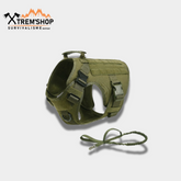 Arnés táctico para perros con correa