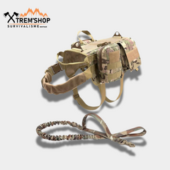 Harnais Tactique Camouflage Chien