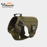 Harnais chien tactique vert