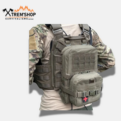 Pack d'Hydratation avec Pochette - Gilet Tactique