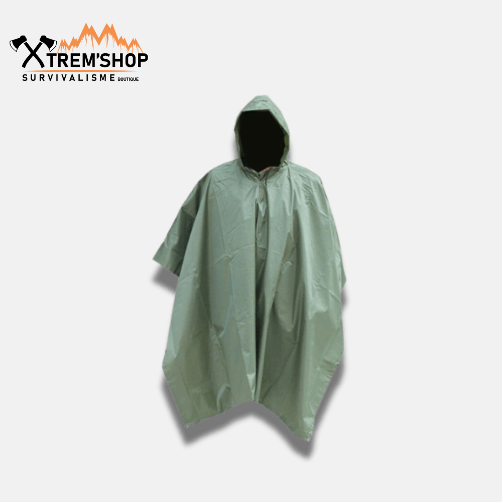 Poncho Imperméable Camouflage de Survie