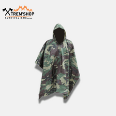 Poncho Imperméable Camouflage de Survie