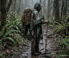 Poncho Imperméable Camouflage de Survie