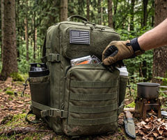 Sac à Dos Survie 50L Vert Militaire