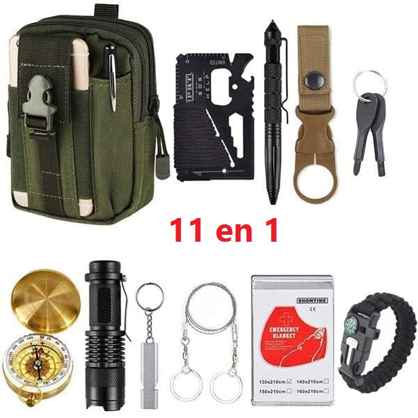 Kit de survie de poche Randonnée
