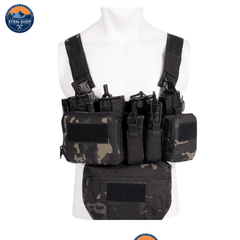 Gilet Tactique Camo Noir Ceinture tactique de survie