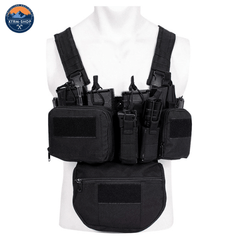 Gilet Tactique Noir Ceinture tactique de survie