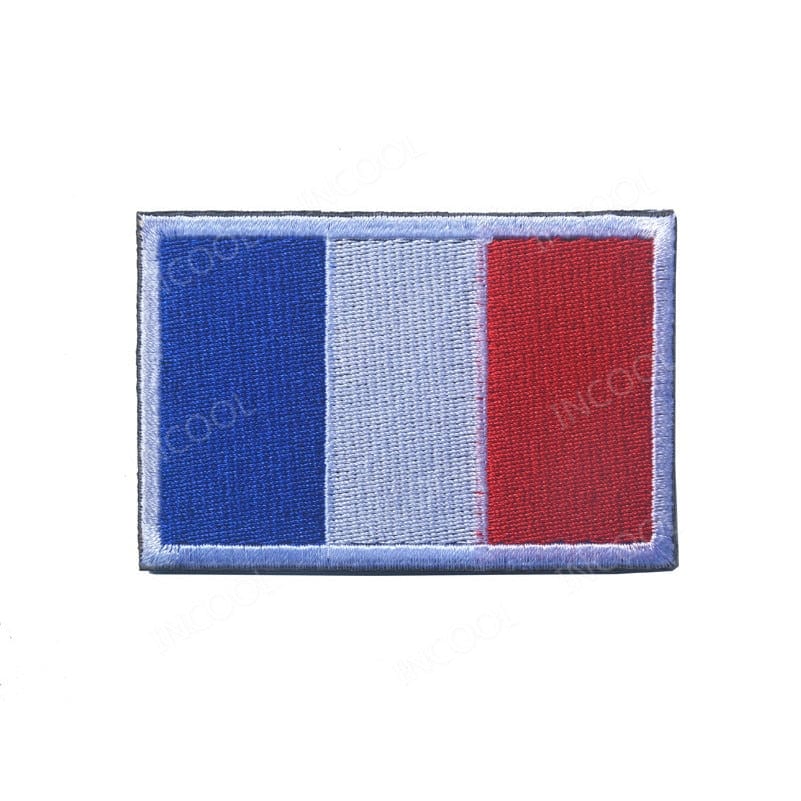 Ecusson Militaire 4 8X5CM Ecusson Drapeau France