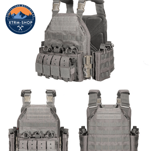 Gilet Tactique Grise Gilet tactique force spéciale