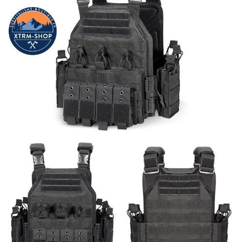 Gilet Tactique Noire Gilet tactique force spéciale