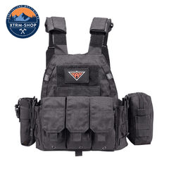 Gilet Tactique Noire Gilet Tactique Minimaliste