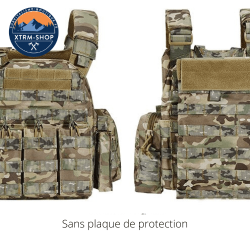 Gilet Tactique Camo Gilet Tactique Multipoches
