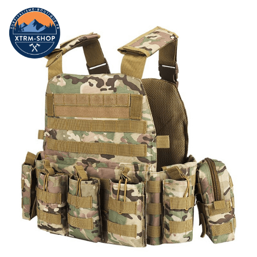 Gilet Tactique Camo Gilet Tactique Multipoches Jungle
