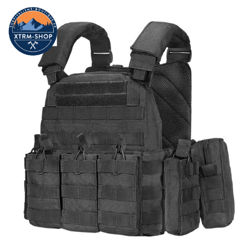 Gilet Tactique Noire Gilet Tactique Multipoches