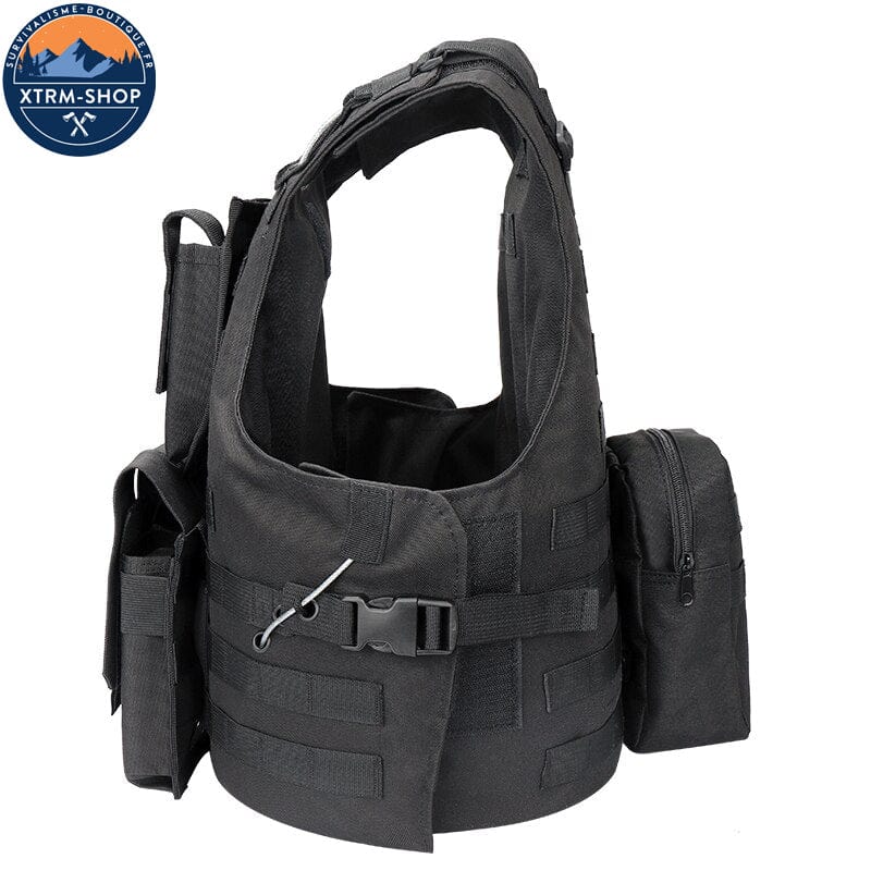 Gilet Tactique Gilet Tactique Noir Souple