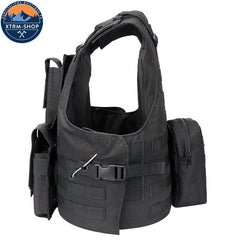 Gilet Tactique Gilet Tactique Noir Souple