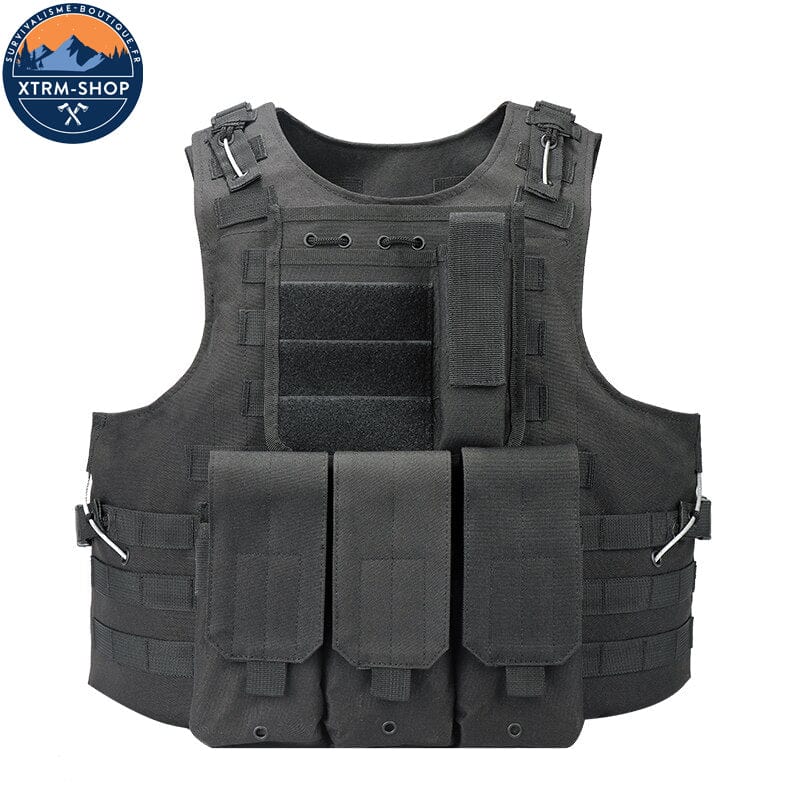 Gilet Tactique Gilet Tactique Noir Souple