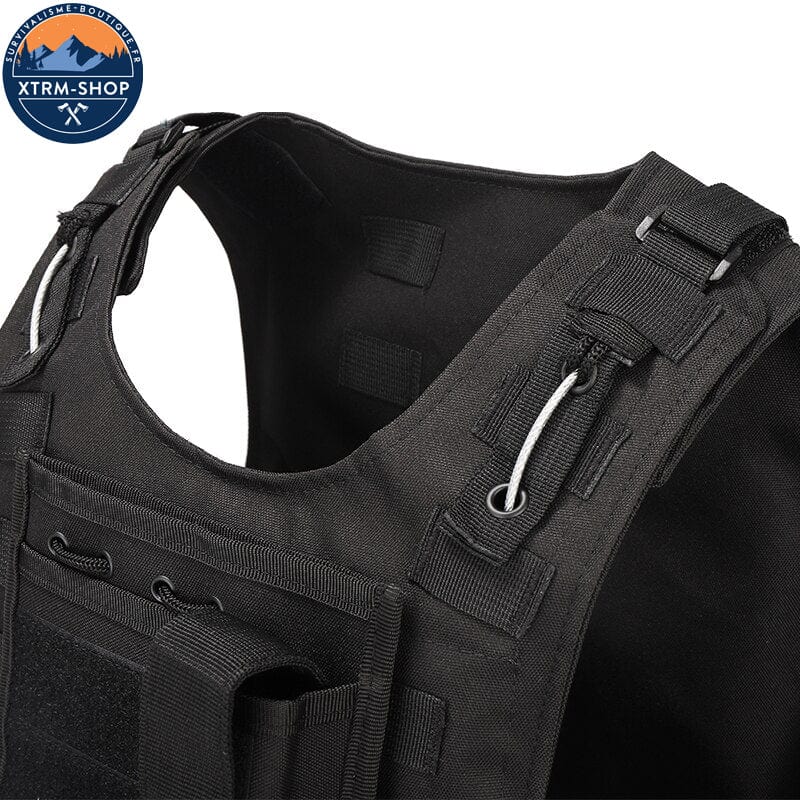 Gilet Tactique Gilet Tactique Noir Souple