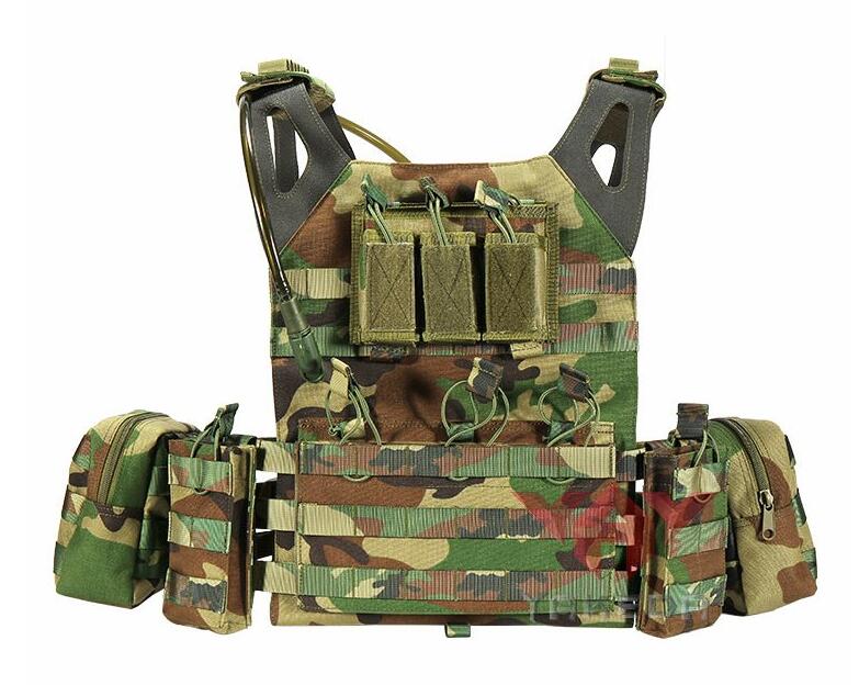 Gilet Tactique Jungle camouflage Gilet Tactique Porte Plaque