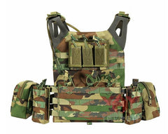 Gilet Tactique Jungle camouflage Gilet Tactique Porte Plaque