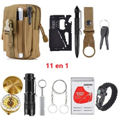 Kit de Survie de Poche Khaki