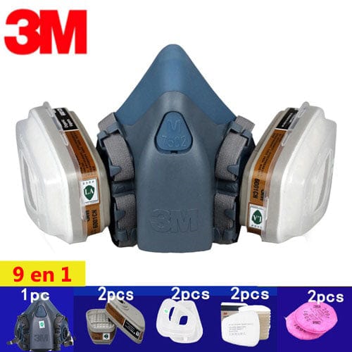 Masque à Gaz 9 en 1 Masque à Gaz Militaire