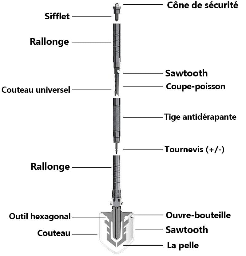Pelle Pelle de Survie Fin du Monde