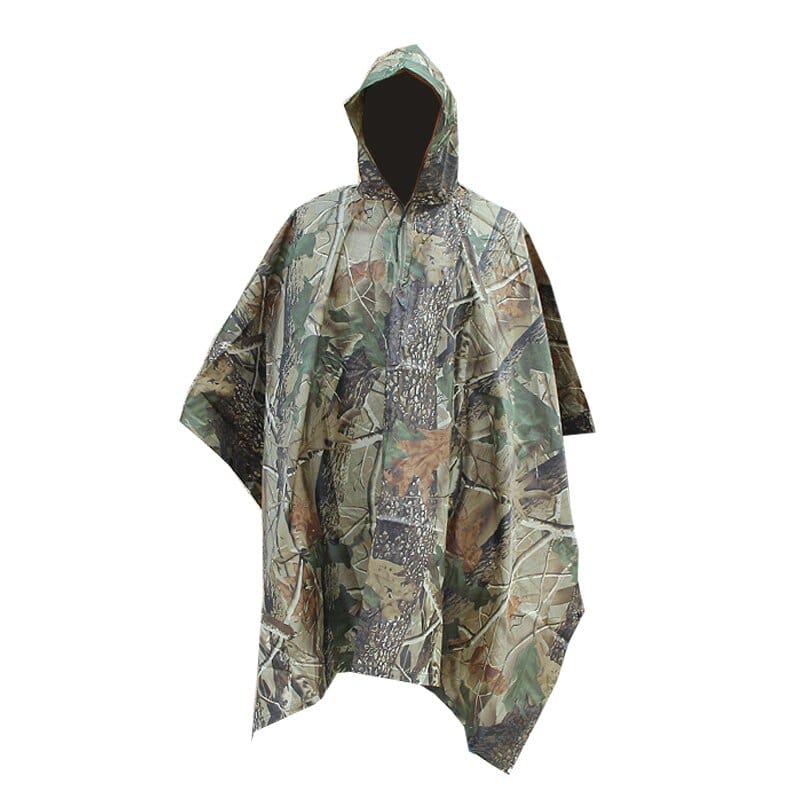 Camouflage Feuillage Poncho Imperméable Camouflage de Survie