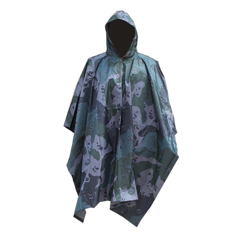 Camouflage Fleur Poncho Imperméable Camouflage de Survie