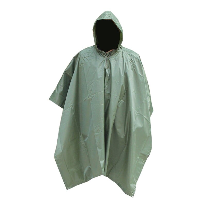 Camouflage Vert Poncho Imperméable Camouflage de Survie