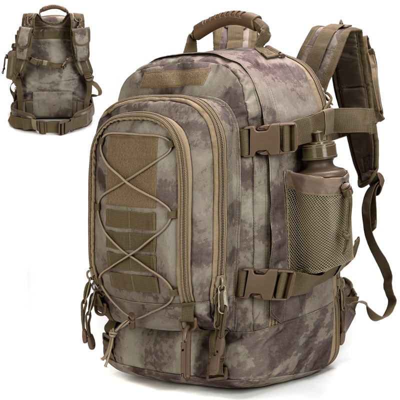 Sac de survie Camouflage foncé Sac à Dos Survivalisme 60L
