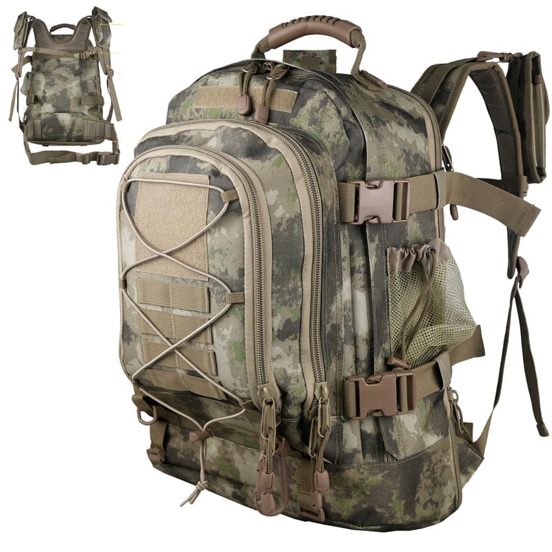 Sac de survie Camouflage militaire Sac à Dos Survivalisme 60L