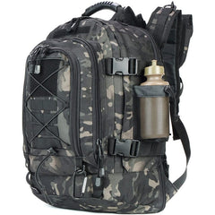 Sac de survie Camouflage Noire Sac à Dos Survivalisme 60L