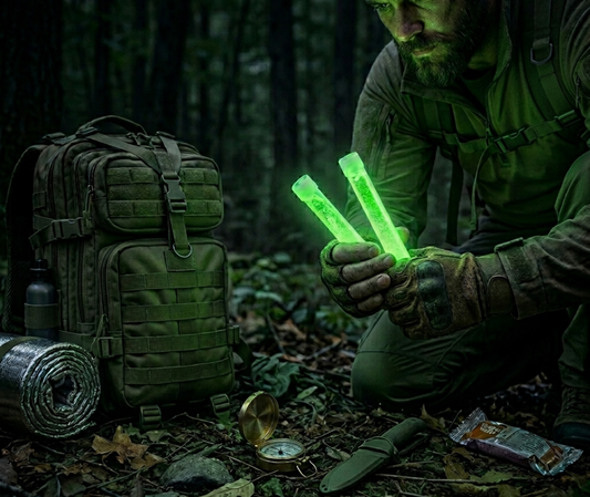 10 Bâtons Fluorescents de Survie