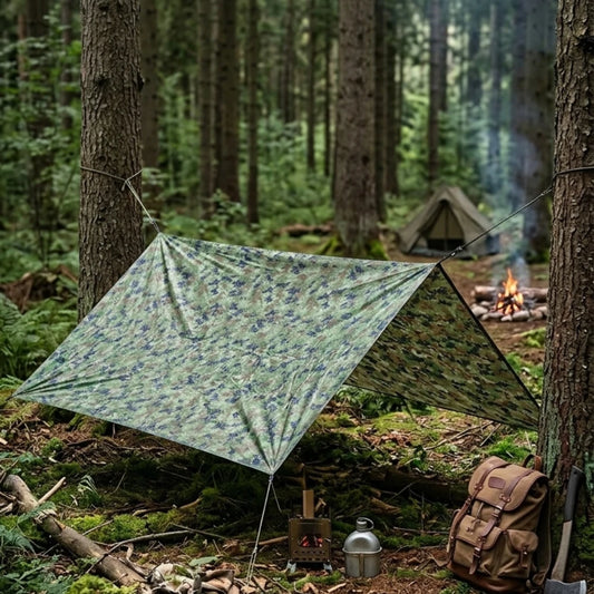 Abri Bushkraft Foret en pleine forêt
