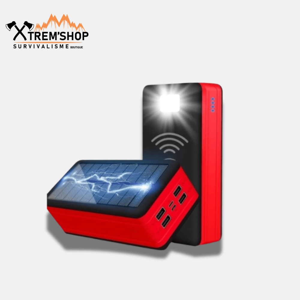 Batterie Solaire de Secours 2 en 1