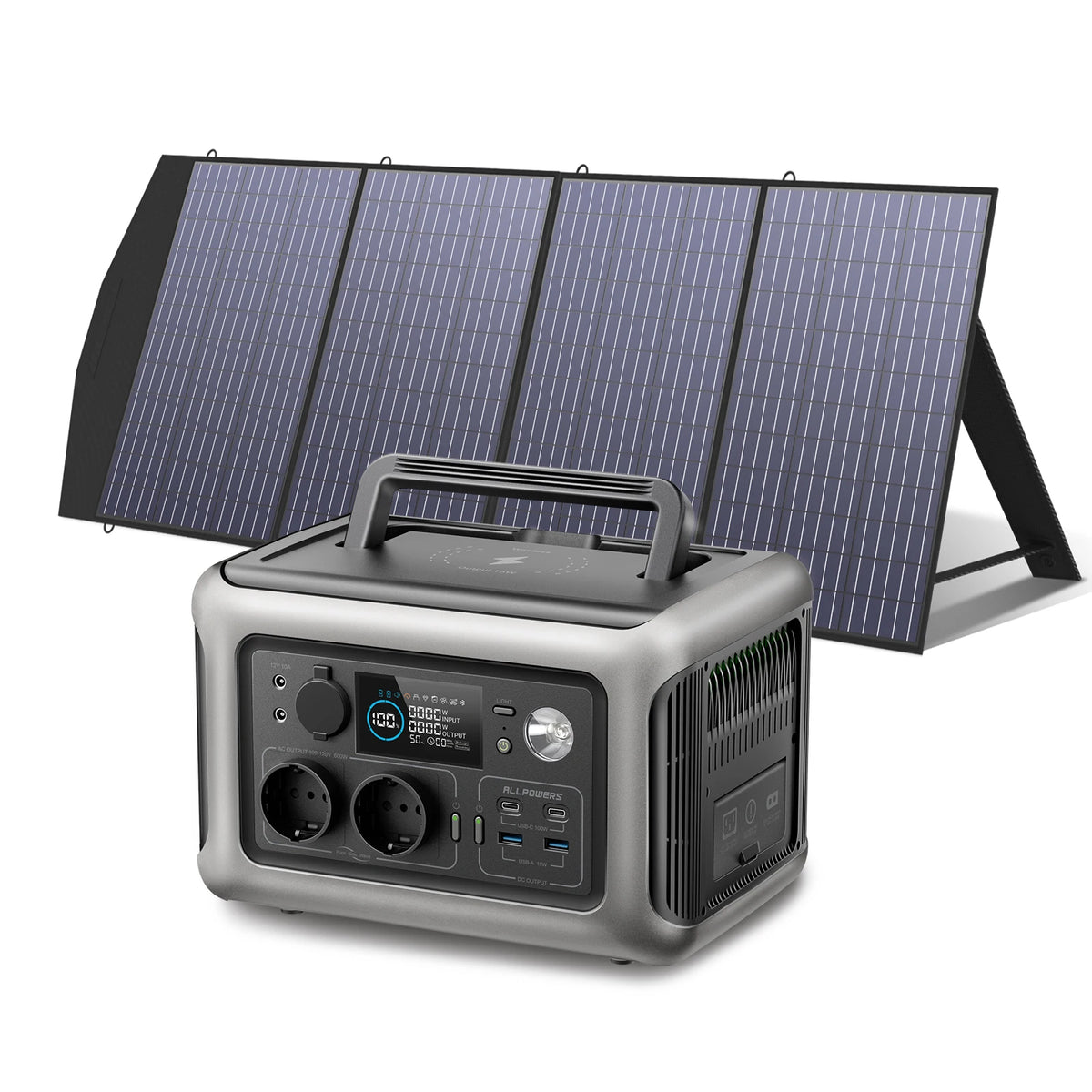 générateur solaire allpowers r600 vue d'ensemble