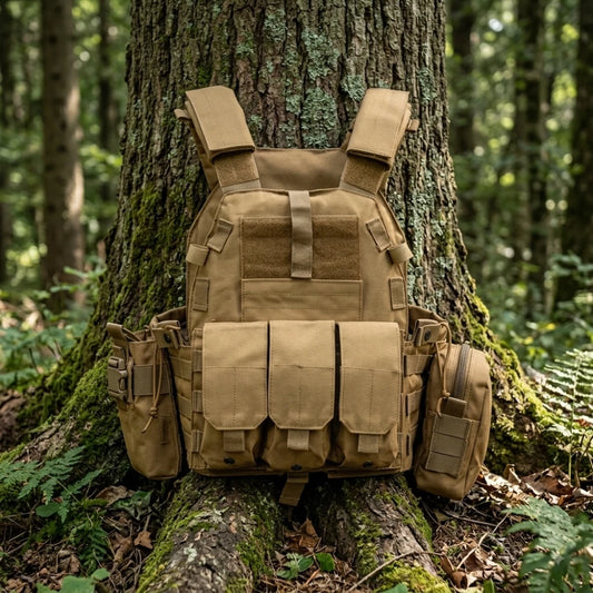 Gilet Tactique Minimaliste en pleine nature