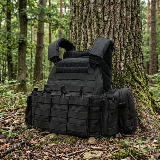 Gilet Tactique Multipoches en pleine nature