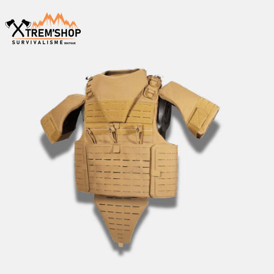 gilet tactique haute protection vue de trois quarts