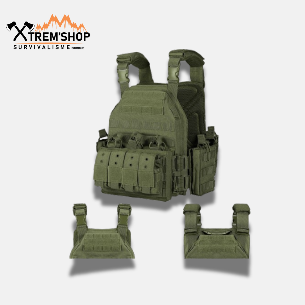 Gilet Tactique Vert Combat