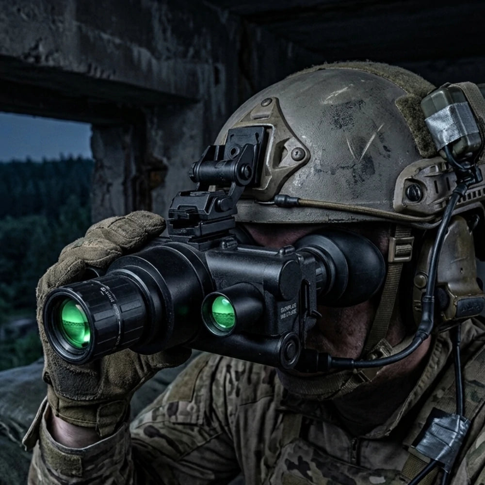 Jumelles Vision Nocturne NODs V7 SURPLUS MILITAIRE pour observation de nuit en forêt
