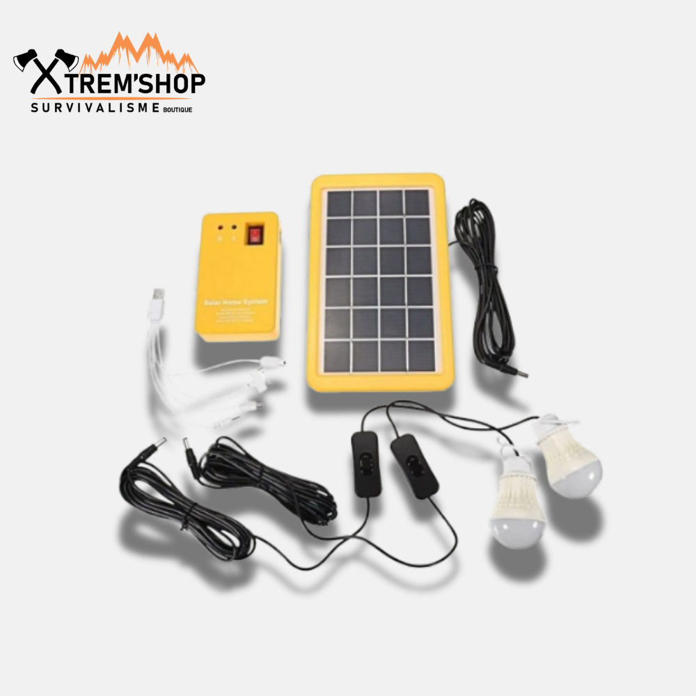 Kit Lumière Solaire de Camping