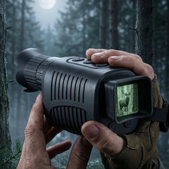 Monoculaire vision nocturne DarkVision Full HD en pleine action dans la forêt