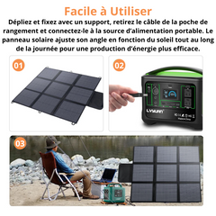 Générateur Solaire Pliable Foval – conseils d'utilisation