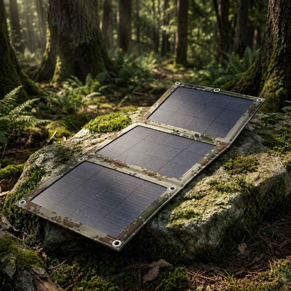 Panneaux Solaires de Survie en pleine forêt