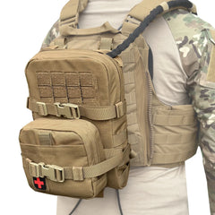 Pack d'Hydratation avec Pochette - Gilet Tactique