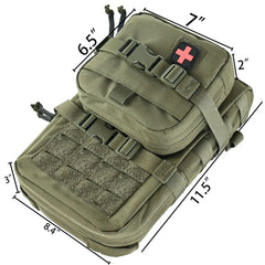 Pack d'Hydratation avec Pochette - Gilet Tactique