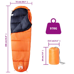 Sac de Couchage Mummy – coloris orange