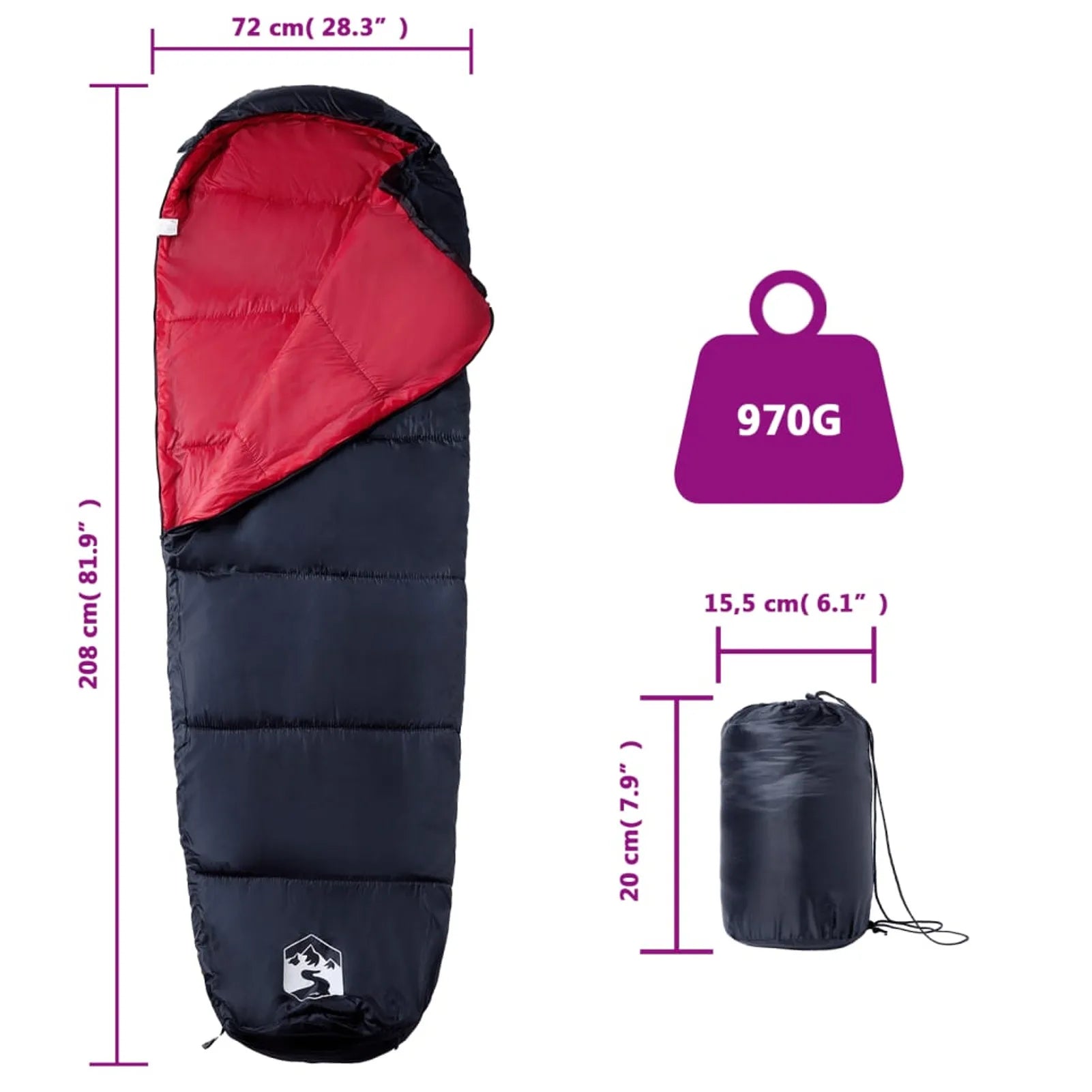 Sac_de_Couchage_Double-Side_Zipper-Rouge